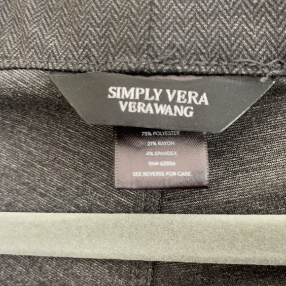 NWT! Vera Wang Pintuck herringbone pants. - Picture 5 of 6